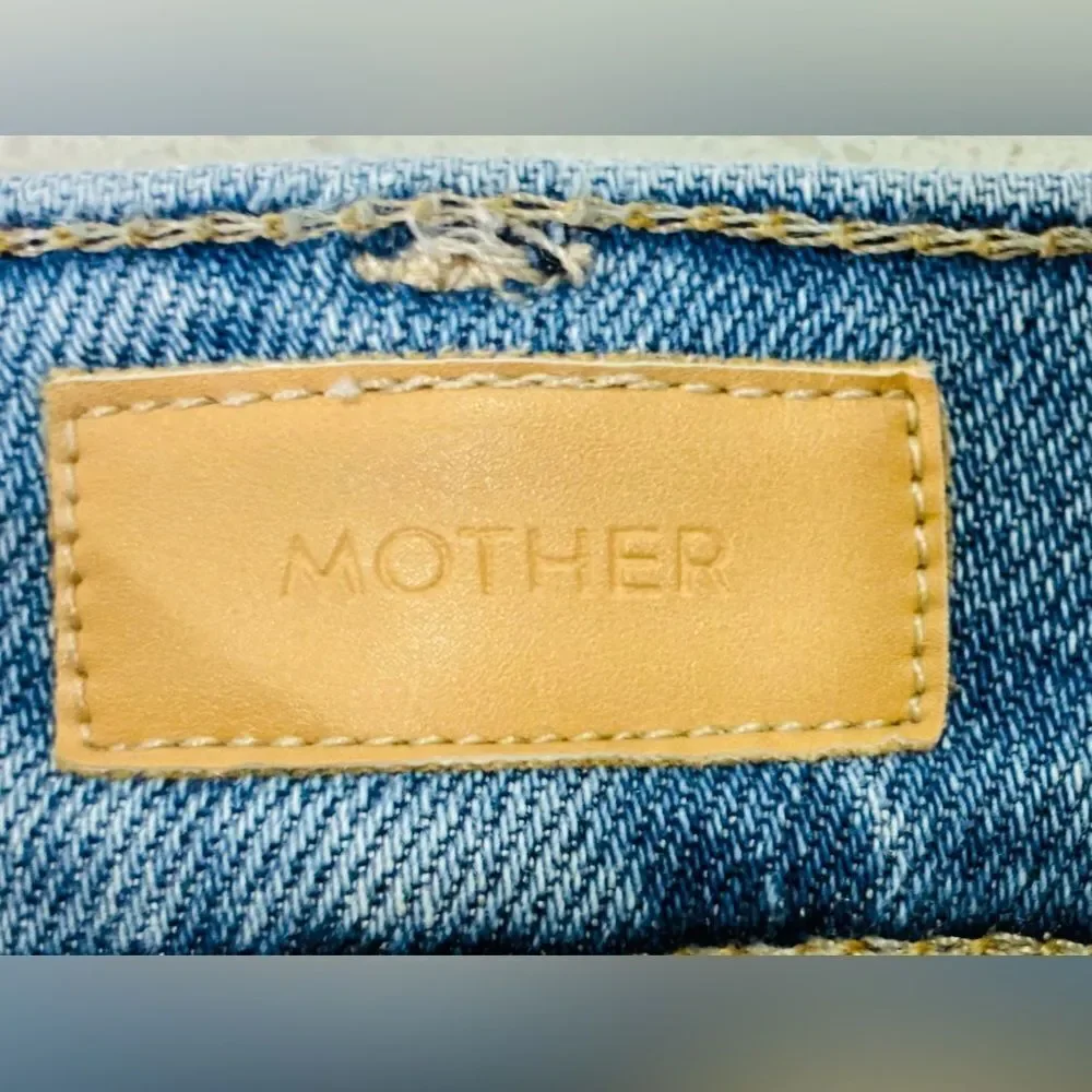 MOTHER The Swooner Rascal Ankle Jeans Size 27x28 High Rise Stretch Denim Jeans